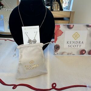 Kendra Scott x Love Shack Fancy Silver Bow Necklace *New*
